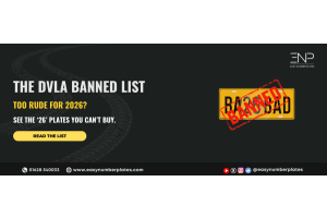 The DVLA Banned List: The '26' Number Plates You Won't See This March
