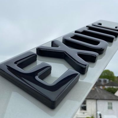 4D GEL BLACK 10MM REPLACEMENT NUMBER PLATES