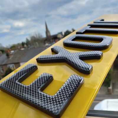 4D Gel Graphite Carbon 5MM Replacement Number Plates