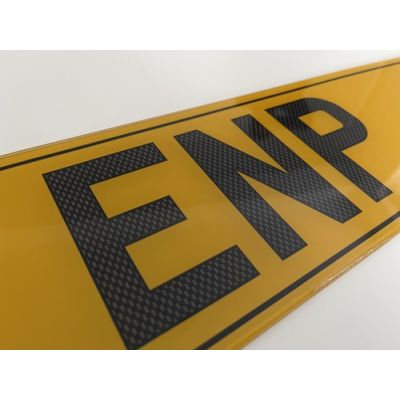 Printed Carbon Number Plates
