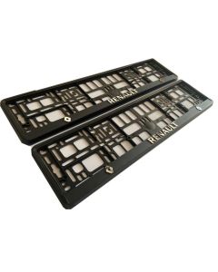 Renault Number Plate Holder Surrounds (Front & Rear)
