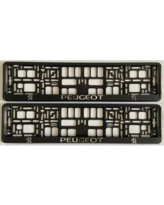 Peugeot Number Plate Holder Surrounds (Front & Rear)