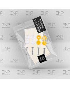 Screws, Caps & Sticky Tabs