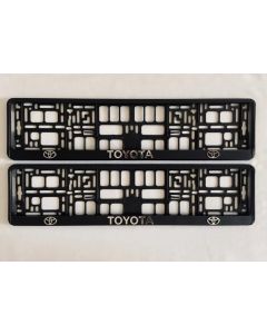 Toyota Number Plate Holder Surrounds (Front & Rear)