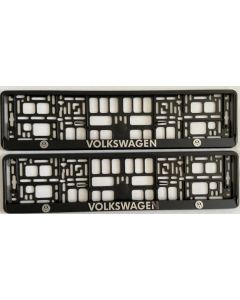 Volkswagen Number Plate Holder Surrounds (Front & Rear)