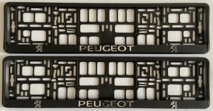 Peugeot Number Plate Holder Surrounds Front and rear