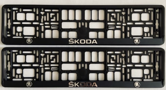 Skoda Number Plate Holder Surrounds front & rear