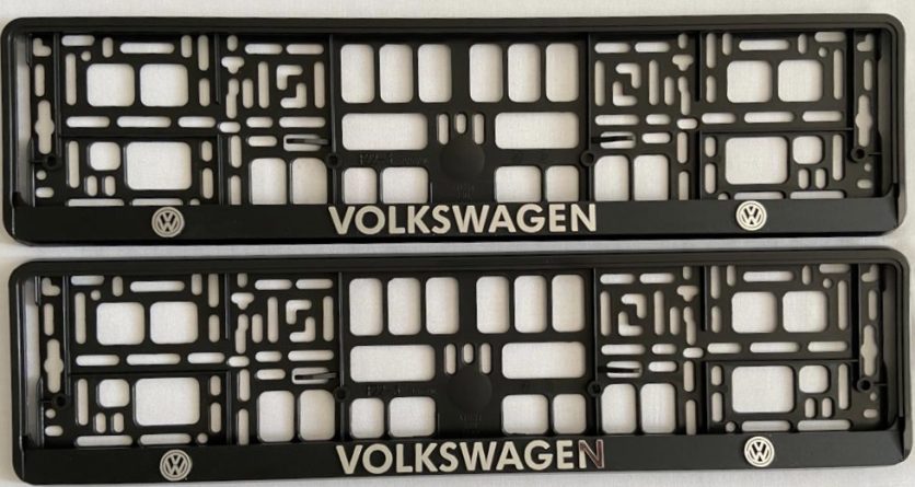 Volkswagen Number Plate Holder Surrounds Front and Rear