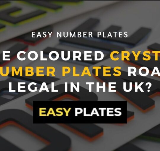 Are Coloured Crystal Number Plates Road Legal in the UK?