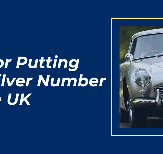 DVLA Law for Putting Black and Silver Number Plates in the UK